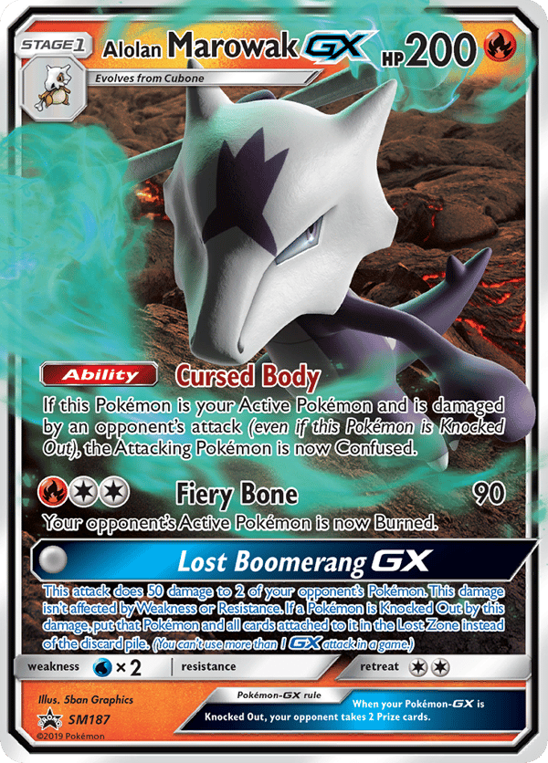Alolan Marowak-GX – Promo – SM Black Star Promos