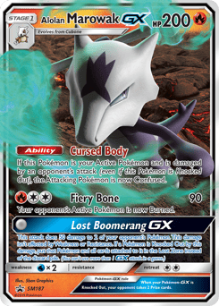 Alolan Marowak-GX – Promo – SM Black Star Promos
