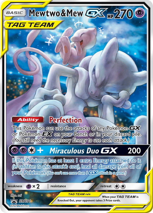 Mewtwo & Mew-GX – SM Black Star Promos