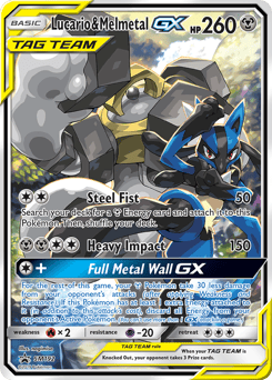 Lucario & Melmetal-GX – Promo – SM Black Star Promos