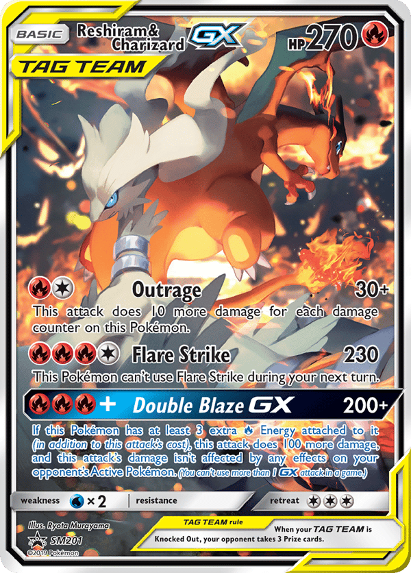 Reshiram & Charizard-GX – Promo – SM Black Star Promos