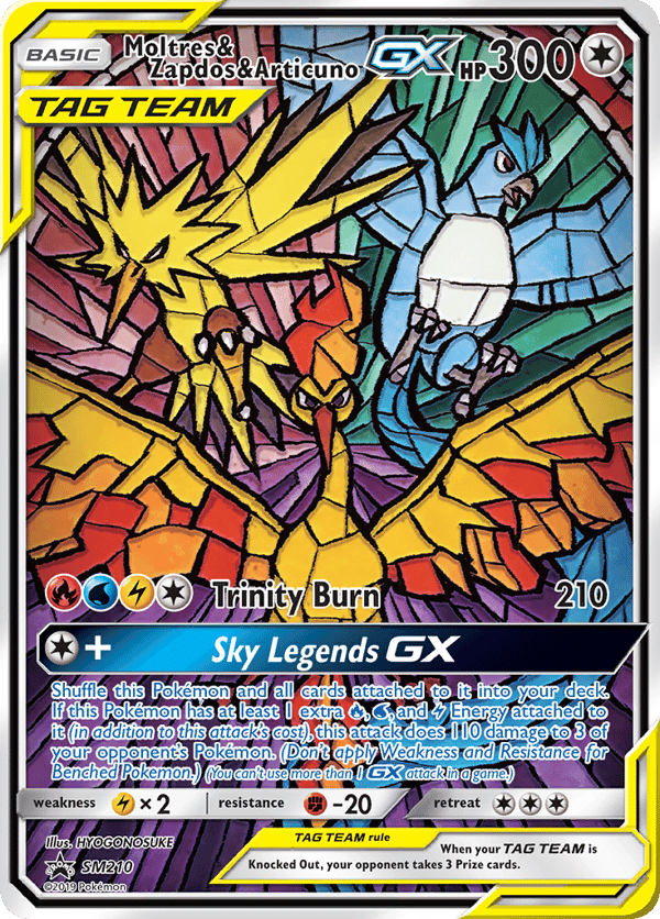 Moltres & Zapdos & Articuno-GX – Promo – SM Black Star Promos