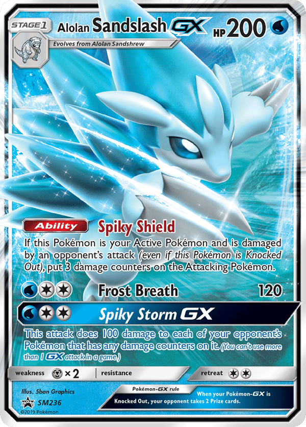 Alolan Sandslash-GX – Promo – SM Black Star Promos