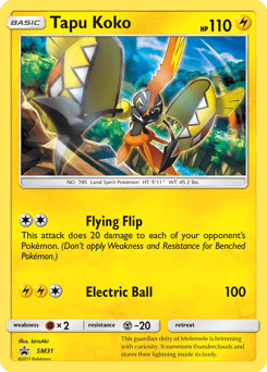 Tapu Koko – Promo – SM Black Star Promos