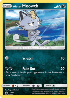 Alolan Meowth – Promo – SM Black Star Promos