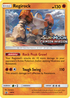 Regirock – Promo – SM Black Star Promos