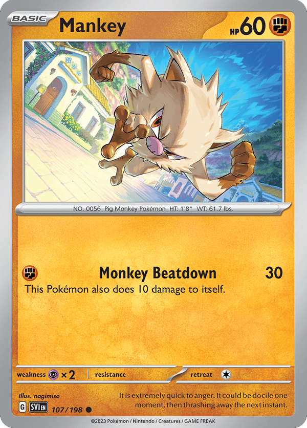 Mankey – Common – Scarlet & Violet