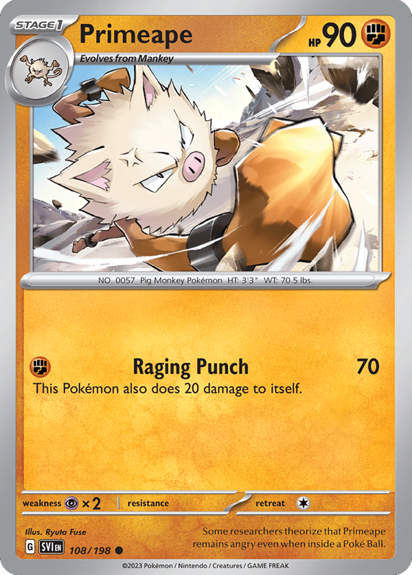 Primeape – Common – Scarlet & Violet
