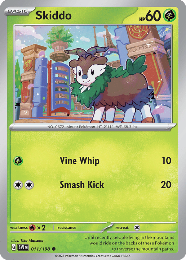 Skiddo – Common – Scarlet & Violet