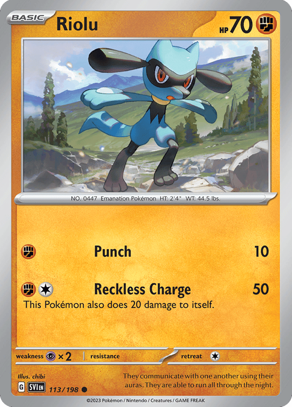 Riolu – Common – Scarlet & Violet