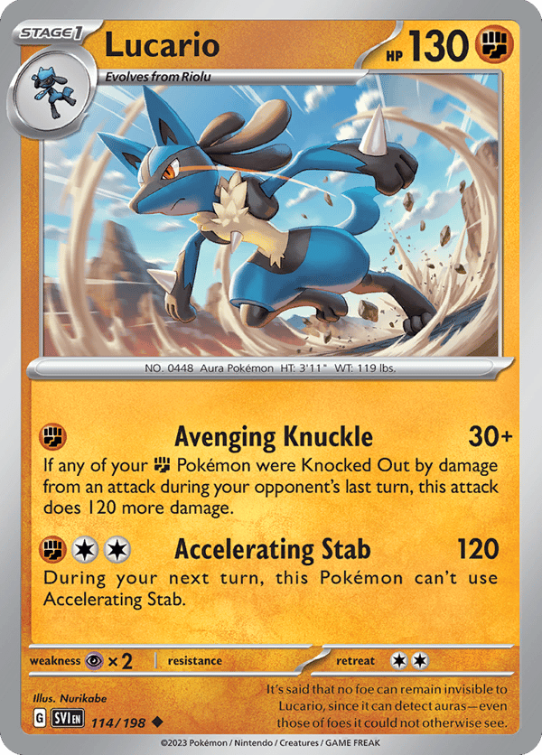 Lucario – Uncommon – Scarlet & Violet