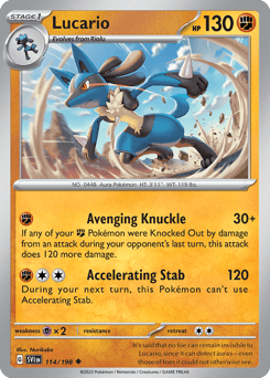 Lucario – Uncommon – Scarlet & Violet