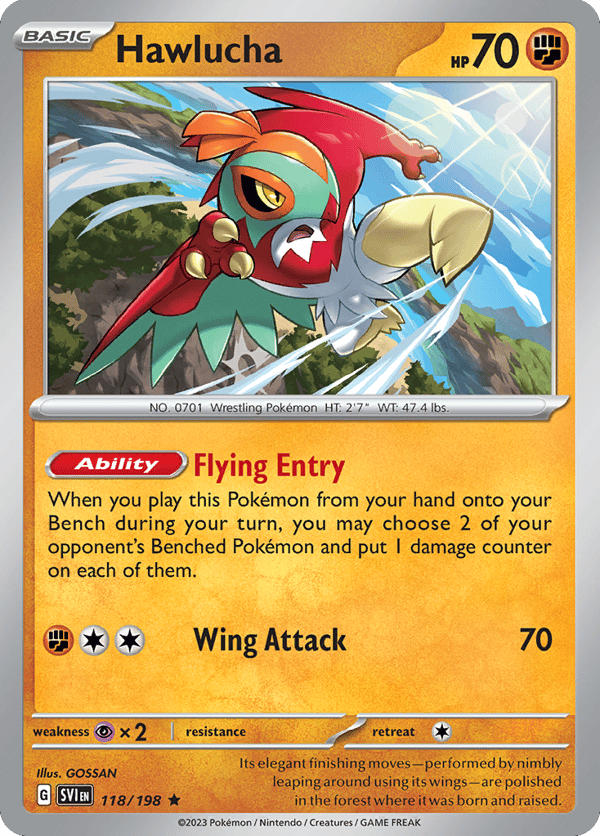 Hawlucha – Rare – Scarlet & Violet