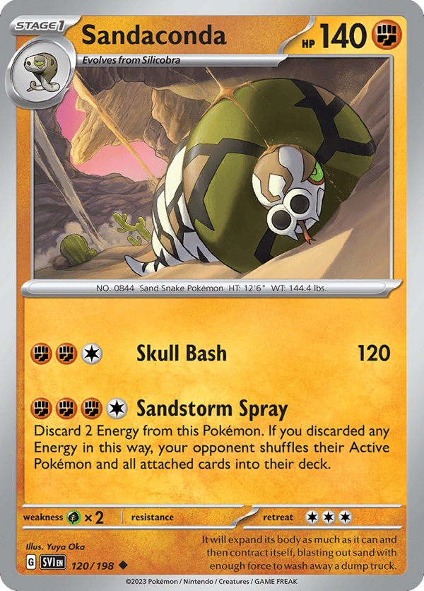 Sandaconda – Uncommon – Scarlet & Violet