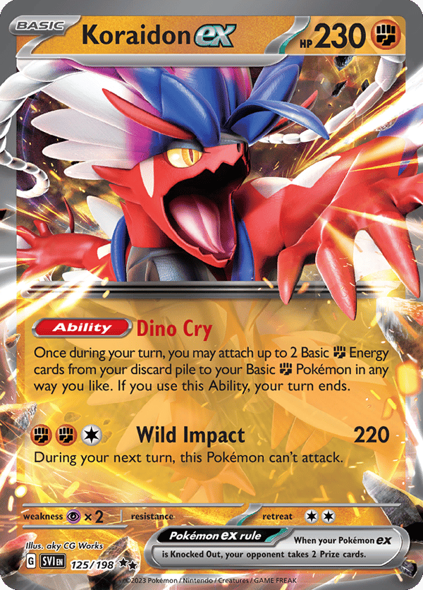 Koraidon ex – Double Rare – Scarlet & Violet