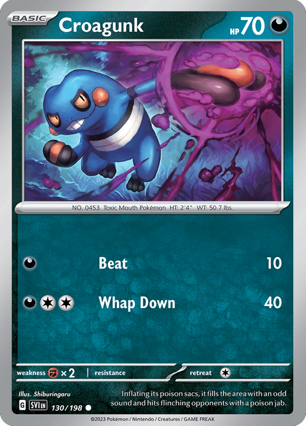 Croagunk – Common – Scarlet & Violet