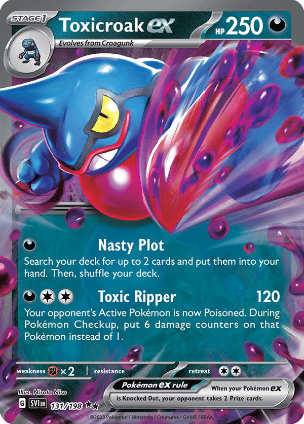 Toxicroak ex – Double Rare – Scarlet & Violet