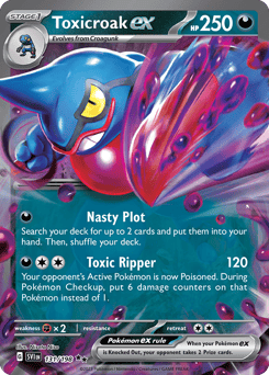 Toxicroak ex – Double Rare – Scarlet & Violet