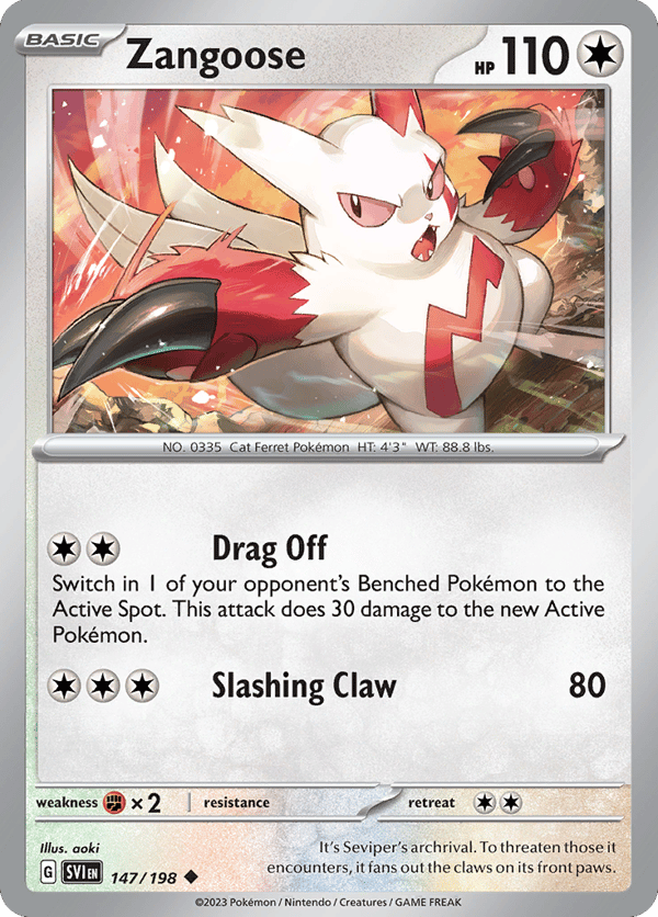 Zangoose – Uncommon – Scarlet & Violet