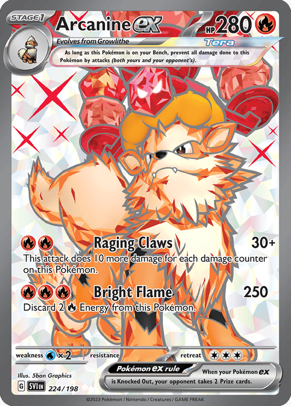 Arcanine ex – Ultra Rare – Scarlet & Violet