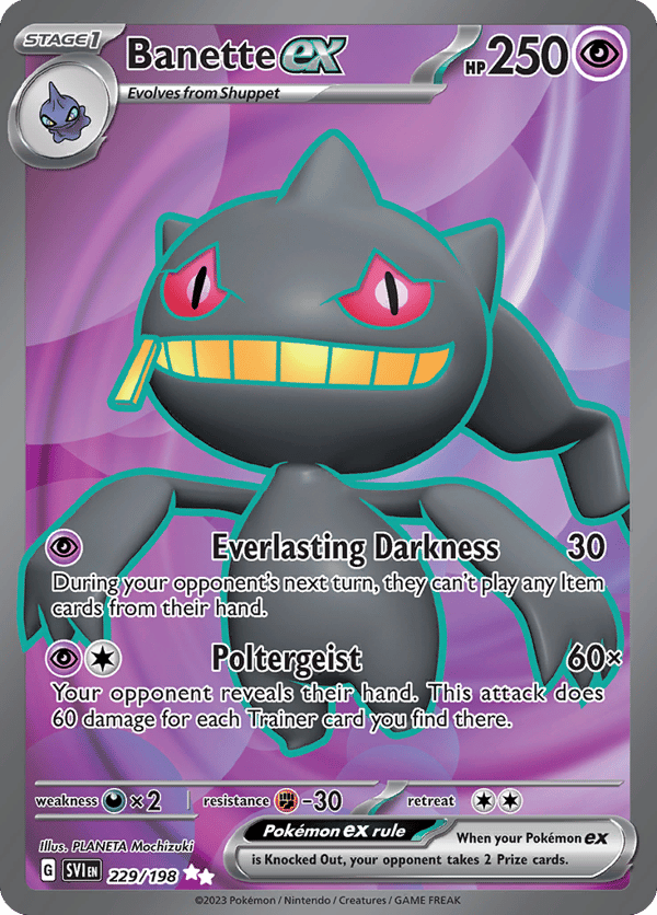 Banette ex – Ultra Rare – Scarlet & Violet
