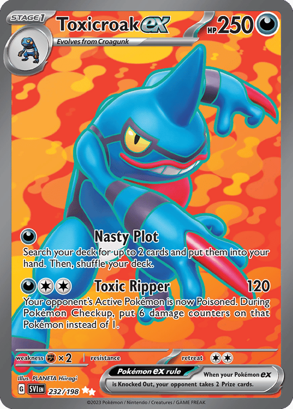 Toxicroak ex – Ultra Rare – Scarlet & Violet