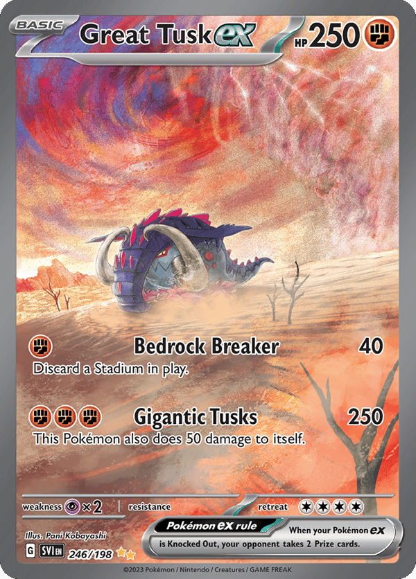 Great Tusk ex – Special Illustration Rare – Scarlet & Violet