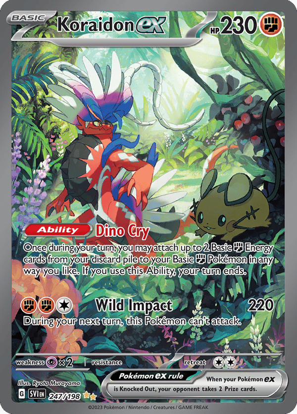 Koraidon ex – Special Illustration Rare – Scarlet & Violet