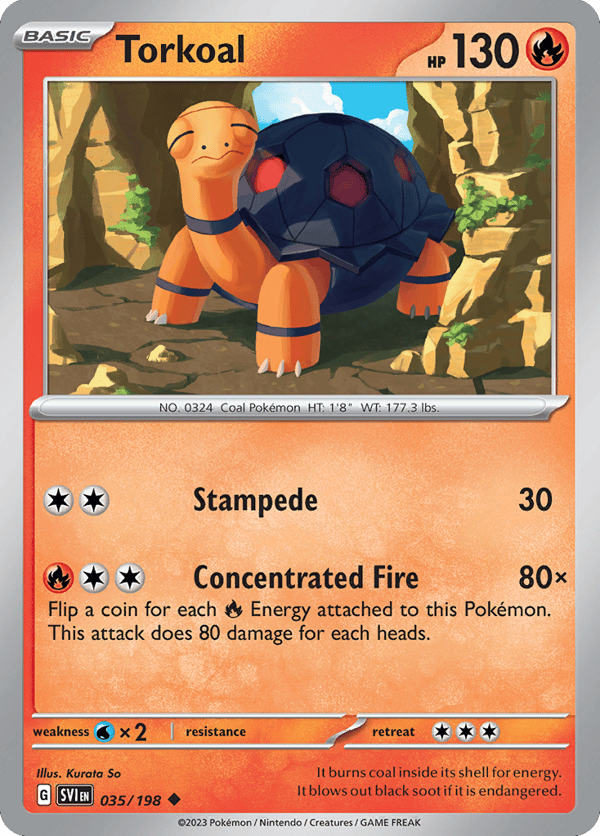 Torkoal – Uncommon – Scarlet & Violet