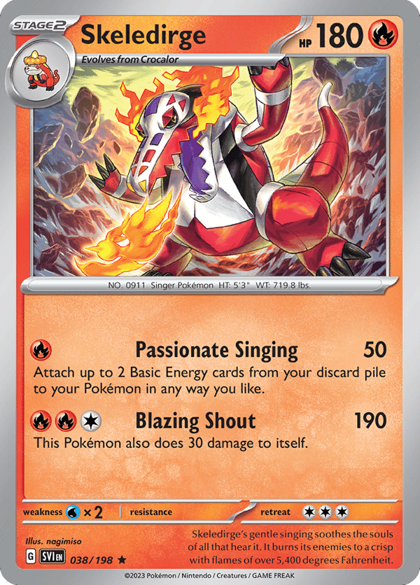 Skeledirge – Scarlet & Violet