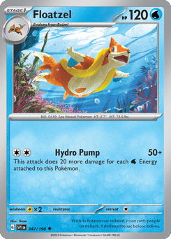 Floatzel – Uncommon – Scarlet & Violet