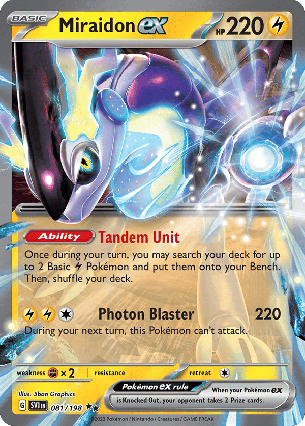 Miraidon ex – Double Rare – Scarlet & Violet