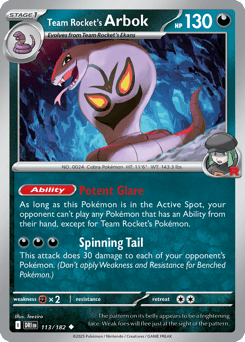 Team Rocket's Arbok – Uncommon – Destined Rivals
