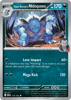 Team Rocket's Nidoqueen – Uncommon – Destined Rivals