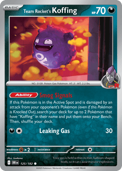 Team Rocket's Koffing – Common – Destined Rivals