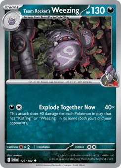 Team Rocket's Weezing – Uncommon – Destined Rivals