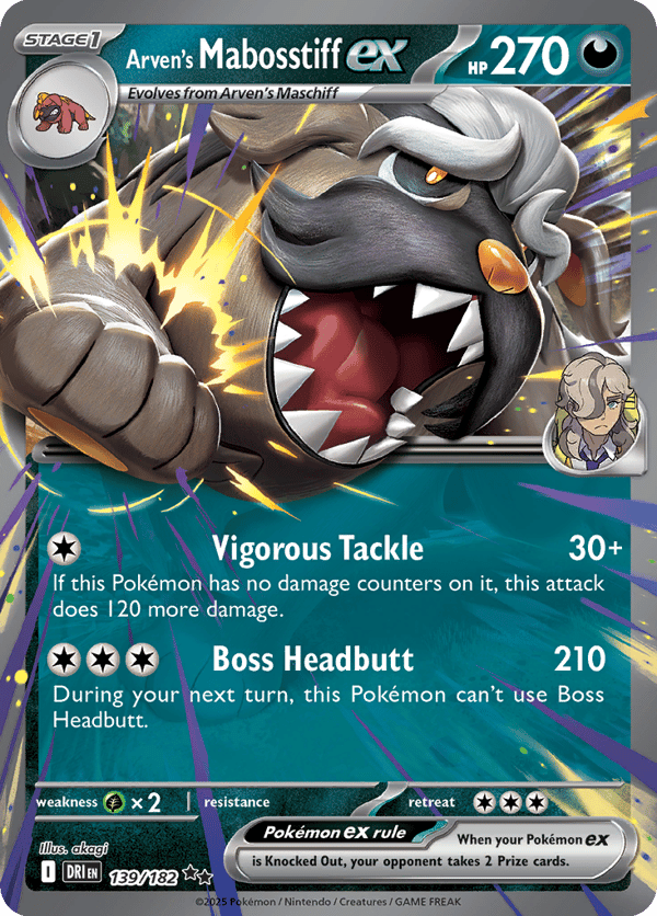 Arven's Mabosstiff ex – Double Rare – Destined Rivals