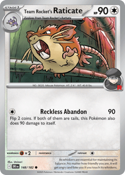 Team Rocket's Raticate – Common – Destined Rivals