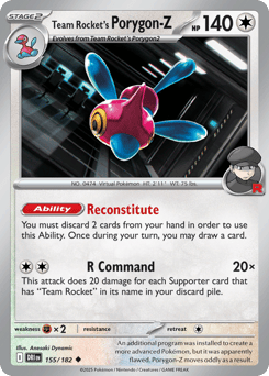 Team Rocket's Porygon-Z – Uncommon – Destined Rivals