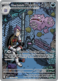 Team Rocket's Weezing – Illustration Rare – Destined Rivals