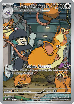 Team Rocket's Raticate – Illustration Rare – Destined Rivals