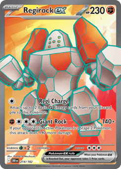 Regirock ex – Ultra Rare – Destined Rivals