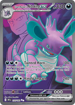 Team Rocket's Nidoking ex – Ultra Rare – Destined Rivals