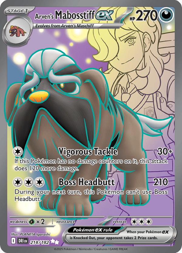 Arven's Mabosstiff ex – Ultra Rare – Destined Rivals