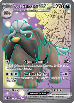 Arven's Mabosstiff ex – Ultra Rare – Destined Rivals