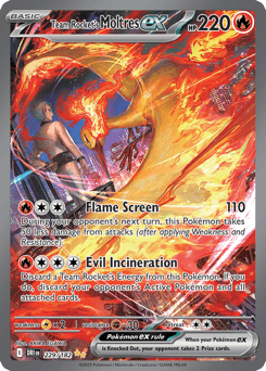 Team Rocket's Moltres ex – Special Illustration Rare – Destined Rivals