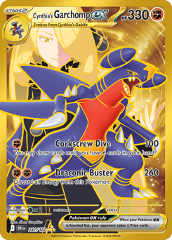 Cynthia's Garchomp ex – Hyper Rare