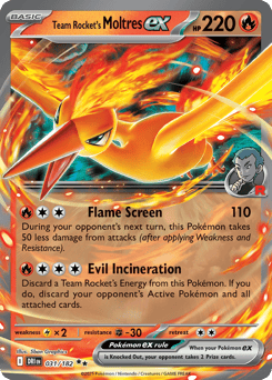 Team Rocket's Moltres ex – Double Rare – Destined Rivals