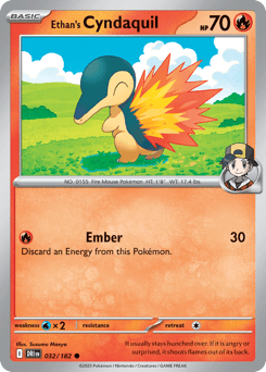 Ethan's Cyndaquil – Common – Destined Rivals