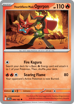 Hearthflame Mask Ogerpon – Uncommon – Destined Rivals